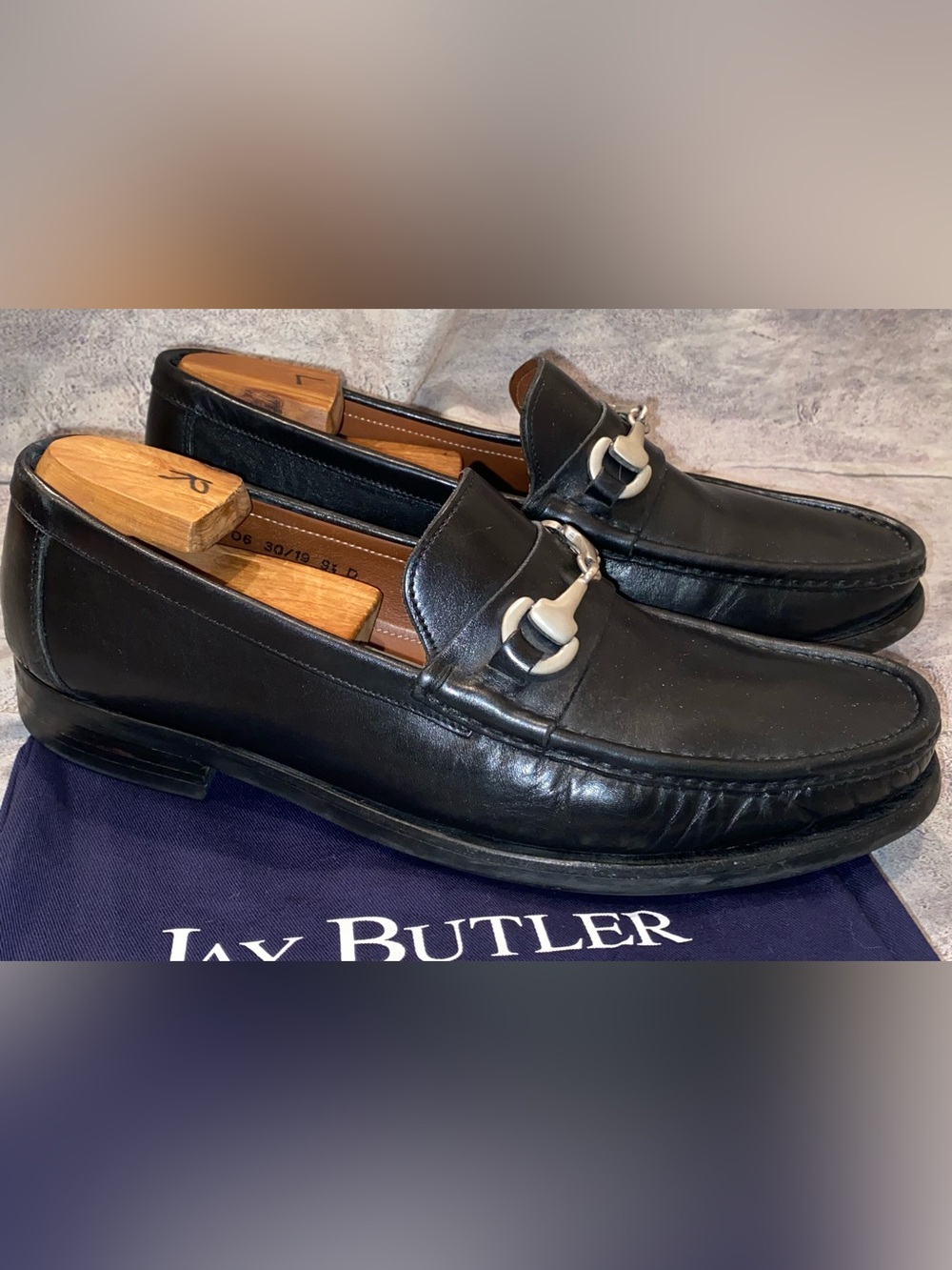 Allen Edmonds Arezzo Black Leather Horsebit Moccasin Loafers Shoes 9.5 Italy
